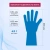Перчатки одноразовые латекс Libry High Risk  синие (XL) 25пар./уп,ПС