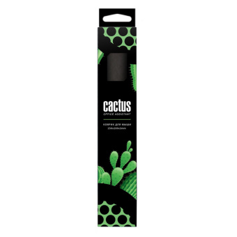 Коврик для мыши Cactus Black 250x200x3мм (CS-MP-D01S/ CS-MPC-D01S)