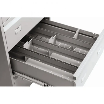 Картотека ПРАКТИК пласт.компр.(разд.попереч.) для AFC-06/4(12шт/упак).