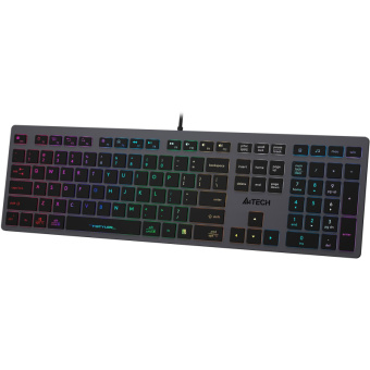 Клавиатура A4Tech Fstyler FX60 серый USB slim LED (FX60 GREY / NEON)