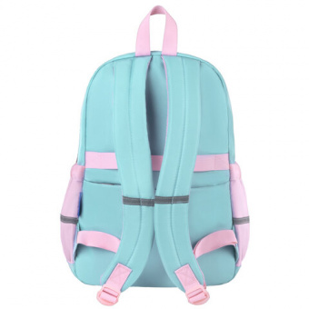 Рюкзак BRAUBERG PASTEL с термонашивками в комплекте, "Funny clouds", мятный, 40х29х14 см, 271421