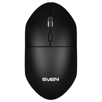 Мышь беспроводная Sven RX-515SW, бесшумная работа кнопок, черный, 3btn+Roll