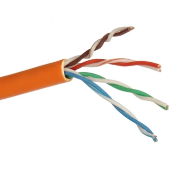 Кабель ExeGate UTP4-C5e-CU-S24-IN-LSZH-OR-305-FLUKE UTP