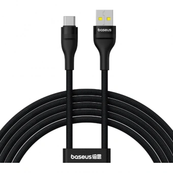 Кабель Baseus USB-C->-C 240W FS2 1m черный