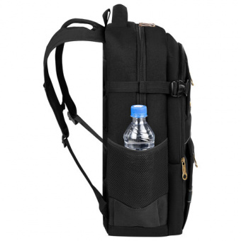 Рюкзак HEIKKI DESERTED (ХЕЙКИ) универсальный, отделение для ноутбука, EVA-спинка, черный, 48х34х18 с