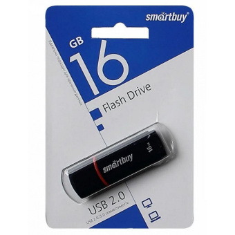Флеш-память Smartbuy 16GB Crown Black