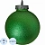 Шар  150мм, с глиттером лакированный (зеленый) , 49763131