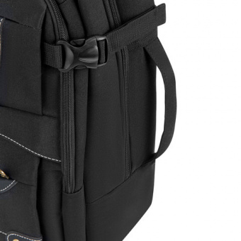 Рюкзак HEIKKI DESERTED (ХЕЙКИ) универсальный, отделение для ноутбука, EVA-спинка, черный, 48х34х18 с