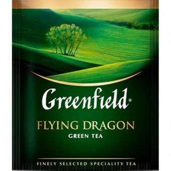 Чай Greenfield Flying Dragon зеленый фольгир.100пак/уп