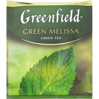 Чай Greenfield Green Melissa зеленый фольгир.25пак/уп