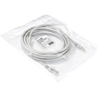 Патч-корд витая пара ExeGate UTP-RJ45-RJ45-5e-10M-LSZH-GY cat 5e 10 м