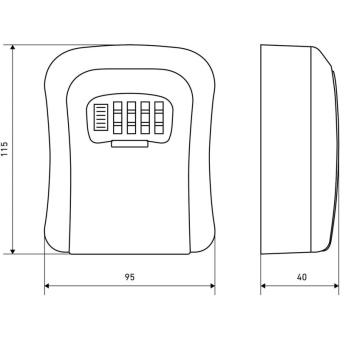 Ключница - сейф УЗК АЛЛЮР СК-01 КП кодовая (16056)
