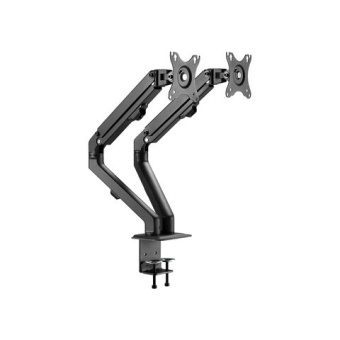 Кронштейн для двух мониторов настольный VESA 75х75, 100х100, 17"-27", до 14 кг, SONNEN MOTION, 455945