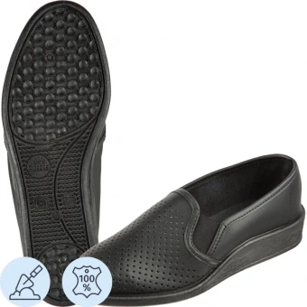 Спец.обувь Сабо Таня жен.нат.кожа чёрные(р.41)(265) (55-01)