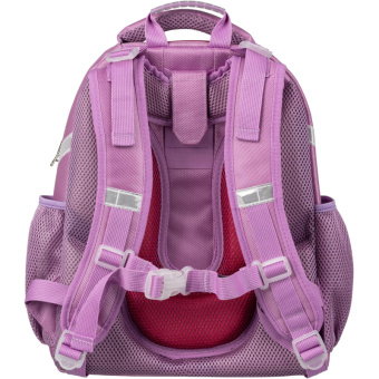 Ранец КОМУС Три богатыря Любава,Basic 2 отд.,эргоном. спинка,пайетки полиэс