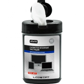 Салфетки в тубе LCD&TFT для мониторов всех типов (100 шт)