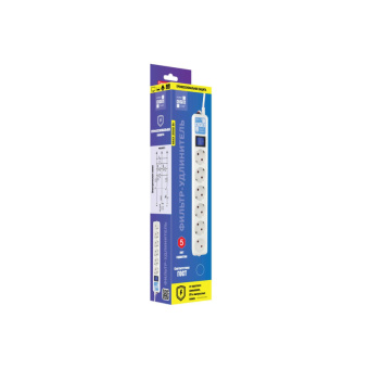 Сетевой фильтр Power Cube PRO, 3.0 м белый 16А/3,5кВт(SPL(5+1)-16B-P-3М)