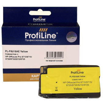 Картридж струйный ProfiLine PL-F6U18AE N953XL жел. для HP OJ Pro 7720/8720