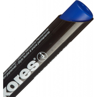 Маркер перманентный KORES синий 3-5 мм скошенный наконечник '20953