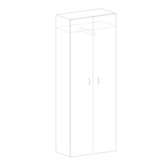 Шкаф MON_Канц для одежды офисный ШК40.16 венге