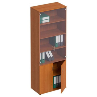 Шкаф ST_Формула   для документов со стекл. ФР 379 ОЕ ольха европейская