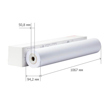 Бумага широкоформатная MEGA Engineer,InkJet,80г,/1067ммх45м,д.50,8мм.