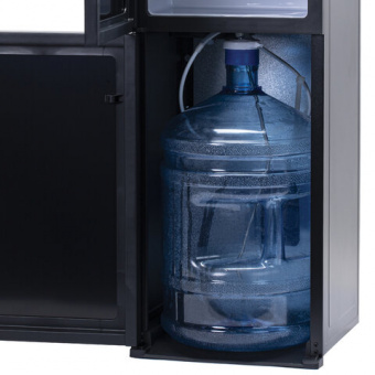 Кулер для воды с чайником SONNEN TBE-01 Tea Bar, напольный, ОХЛАЖДЕНИЕ ЭЛЕКТРОННОЕ, сенсорное управление, пульт ДУ, дисплей, шкафч