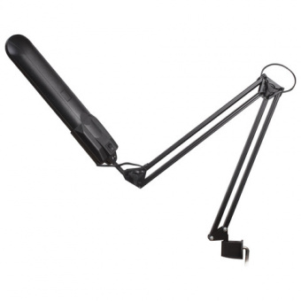 Светильник настольный "Дельта 1", на струбцине, люминесцентный, 11 Вт, черный, высота 70 см, G23, с