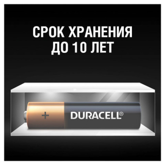 Батарейки КОМПЛЕКТ 4 шт., DURACELL Basic, AAA (LR03, 24А), алкалиновые, мизинчиковые, блистер, MN 24