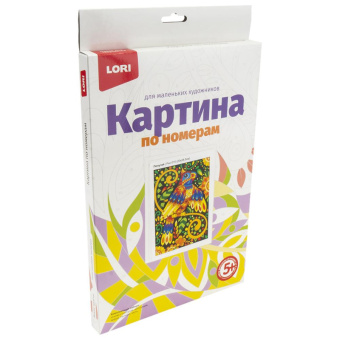Картина по номерам  для малышей Попугай, Ркн-015