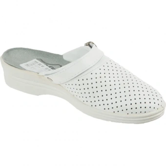 Спец.обувь Сабо жен.нат.кожа цв.белый(р.40) (4-12-7)