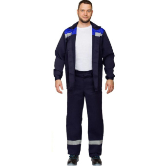 Костюм летний муж. л16-КБР с СОП син/вас (р.64-66) 170-176