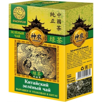 Чай Shennun зеленый, прямой, 100 г.