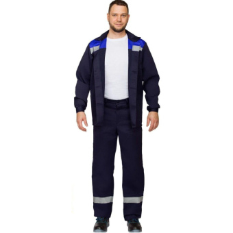 Костюм летний муж. л16-КБР с СОП син/вас (р.44-46) 170-176