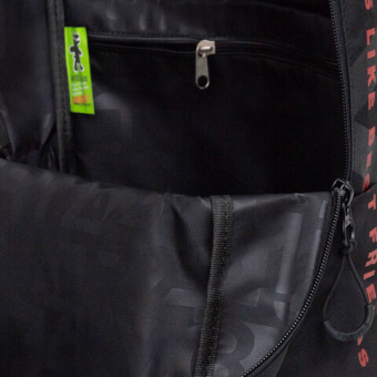 Рюкзак GRIZZLY, карман-антивор, "TOTAL BLACK", 42х28х12 см, RQL-513-2/3