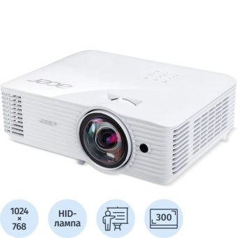 Проектор Acer S1286H, DLP 3D, XGA, 3500lm, 20000:1, HMDI