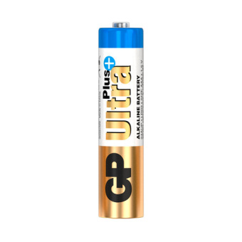 Батарейки КОМПЛЕКТ 4 шт., GP Ultra Plus, AAA (LR03, 24А), алкалиновые, мизинчиковые, блистер, 24AUP-