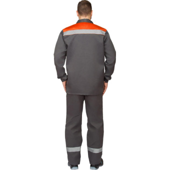 Костюм рабочий летний муж. л16-КПК с СОП сер/оранж (р.48-50) 170-176