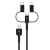 Кабель Pero USB A - USB Type-C - micro USB - Lightning 1 м (4603768350729)