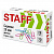 Скрепки STAFF 28 мм, цветные, 70 штук, 271708