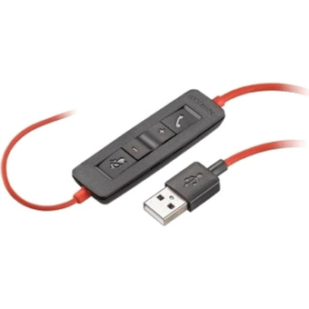 Гарнитура Plantronics Blackwire C3220 черный/красный (209745-201) 1.5м