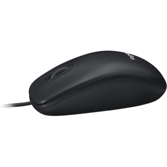 Мышь компьютерная Logitech USB  WIRED M100R DARK/GREY (910-006765)
