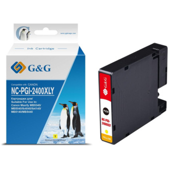 Картридж струйный G&G PGI-2400XL Y жел. для Canon MAXIFY iB4040/ МВ5040