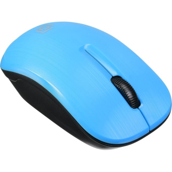 Мышь компьютерная Oklick 525MW голубой опт (1000dpi) беспр USB (2but)