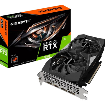 Видеокарта Gigabyte GV-N2060D6-6GD 2.0 RTX 2060 6GB GDDR6 192bit