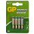 Батарейка GP Greencell AAA (R03) 24S солевая, BL4