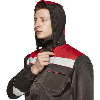 Костюм рабочий летний муж.Антей СОП черн/красн(КПК) 56-58 (112-116)/182-188