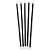 Трубочка для коктейлей 210мм d7мм черн прямые в инд уп, 500шт/уп(112297)