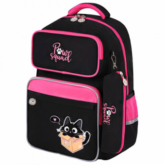 Рюкзак ЮНЛАНДИЯ COMPLETE с пеналом в комплекте, эрго-спинка, "Box cat", 42х29х14 см, 273120