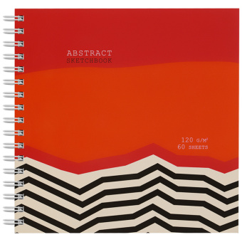Скетчбук 60л., 150*150 MESHU "Abstract", на гребне, 120г/м2